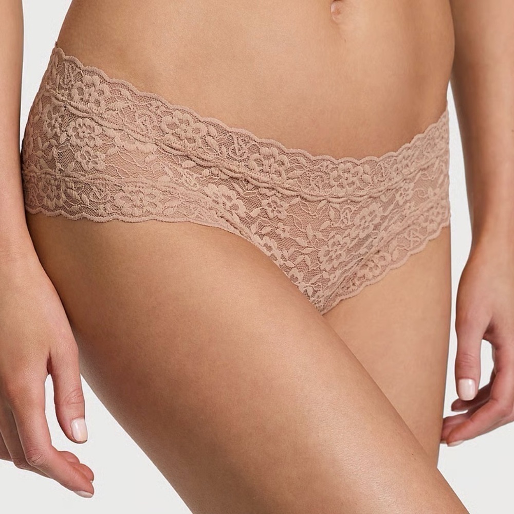 Victoria's Secret Lace cheeky Panties - nude women size XXL bundle of 2